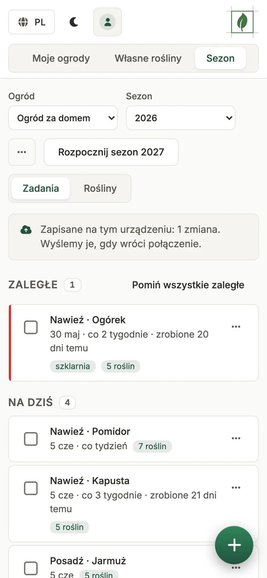 Lista prac w telefonie bez internetu: odhaczone zadanie czeka zapisane na urządzeniu, aż będzie można je wysłać